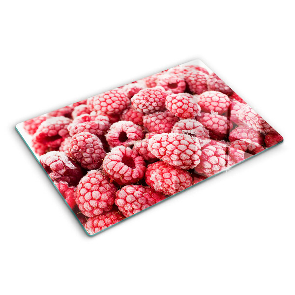 Deska kuchenna szklana z motywem świeżych malin