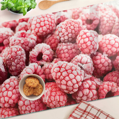 Deska kuchenna szklana z motywem świeżych malin
