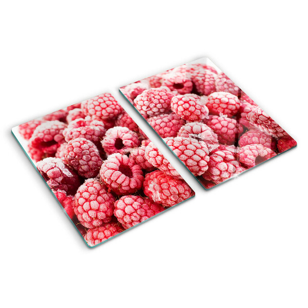 Deska kuchenna szklana z motywem świeżych malin