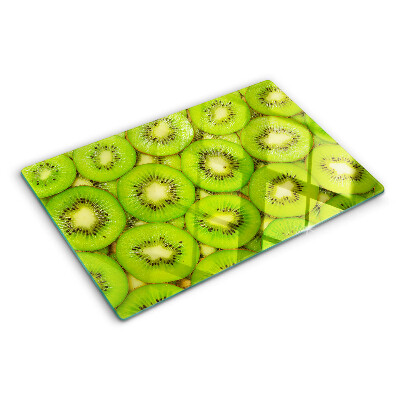 Deska kuchenna szklana z nadrukiem plastrów kiwi