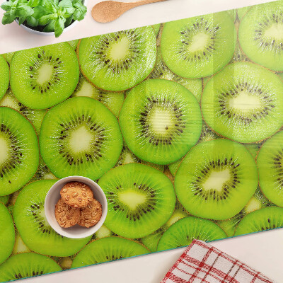 Deska kuchenna szklana z nadrukiem plastrów kiwi