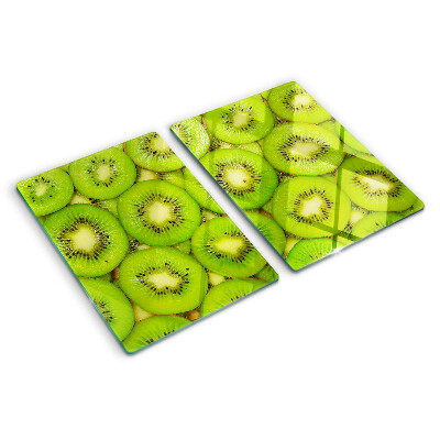 Deska kuchenna szklana z nadrukiem plastrów kiwi