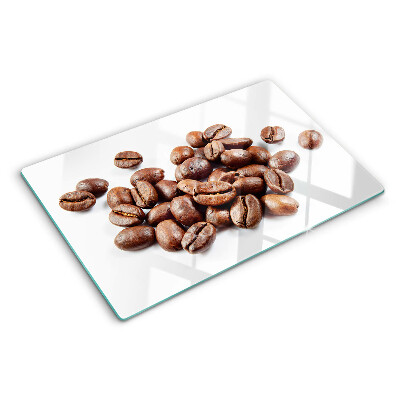 Deska kuchenna szklana z motywem ziaren kawy