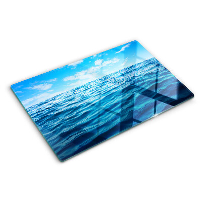 Szklana deska do krojenia z motywem „Morze i niebo”