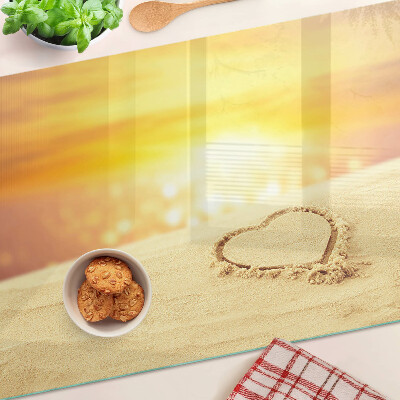 Deska kuchenna szklana Plaża o zachodzie słońca