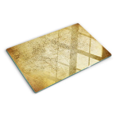 Szklana deska kuchenna z nadrukiem starej mapy świata