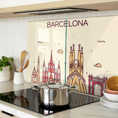 Deska kuchenna szklana Barcelona i jej architektura