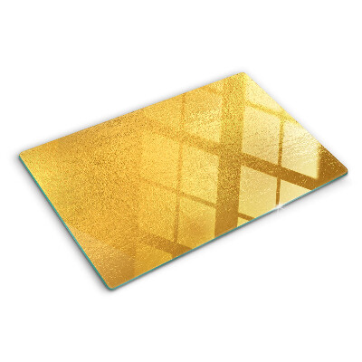 Szklana deska do krojenia Złota powierzchnia z refleksami