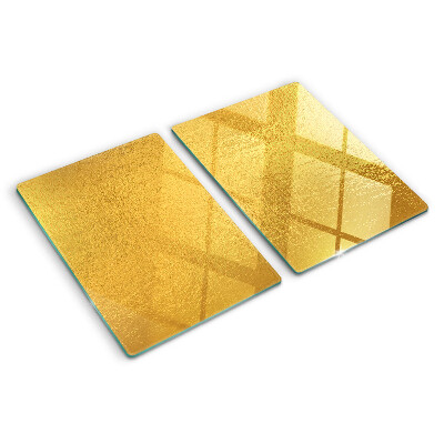 Szklana deska do krojenia Złota powierzchnia z refleksami