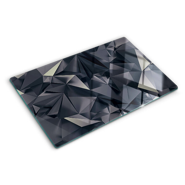Szklana deska kuchenna Geometria w odcieniach szarości
