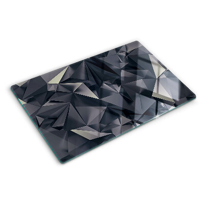 Szklana deska kuchenna Geometria w odcieniach szarości