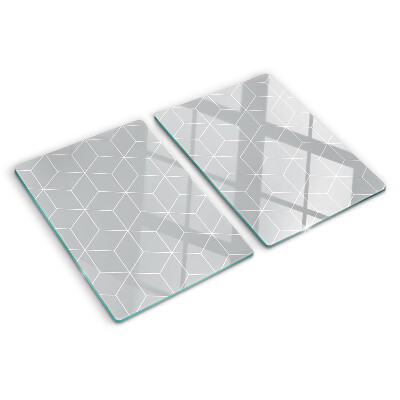 Szklana deska do krojenia Sześciokątna siatka geometryczna