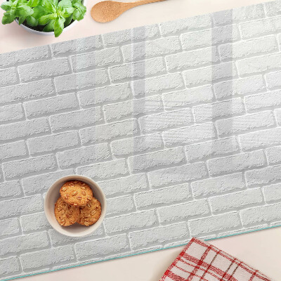 Deska kuchenna szklana z nadrukiem przedstawiającym ceglany wzór