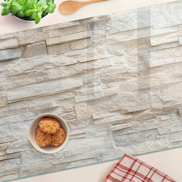 Deska kuchenna szklana Kamień naturalny w odcieniach beżu