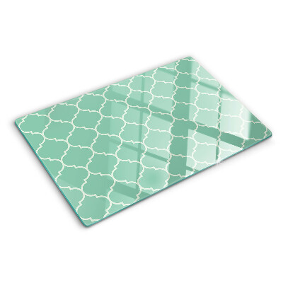 Deska kuchenna szklana z motywem w stylu marokańskim