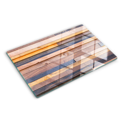 Szklana deska do krojenia w odcieniach drewna