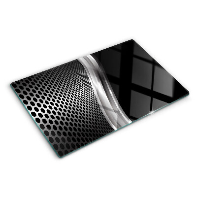 Deska kuchenna szklana z futurystycznym wzorem fal