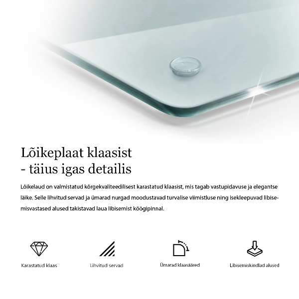 Deska do krojenia transparentna heksagonalna