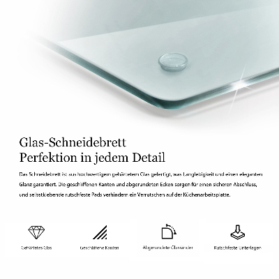 Deska do krojenia transparentna prostokątna