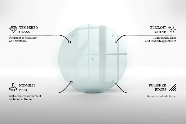 Deska do krojenia Transparentna okrągła