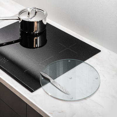 Deska do krojenia Deska do krojenia transparentna o okrągłym kształcie