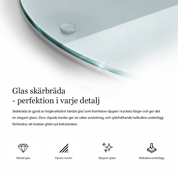 Deska do krojenia Transparentna okrągła