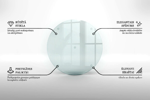 Deska do krojenia Transparentna okrągła