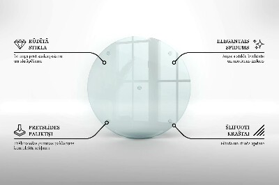 Deska do krojenia Deska do krojenia transparentna o okrągłym kształcie