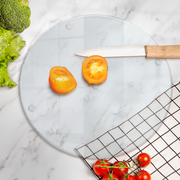 Deska do krojenia Deska do krojenia transparentna o okrągłym kształcie