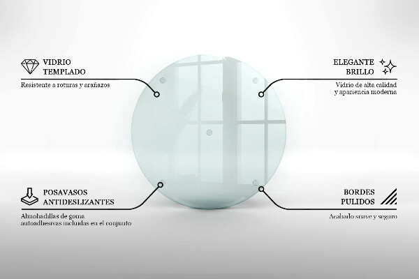 Deska do krojenia Deska do krojenia transparentna o okrągłym kształcie