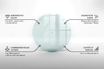 Deska do krojenia transparentna okrągła okrągła