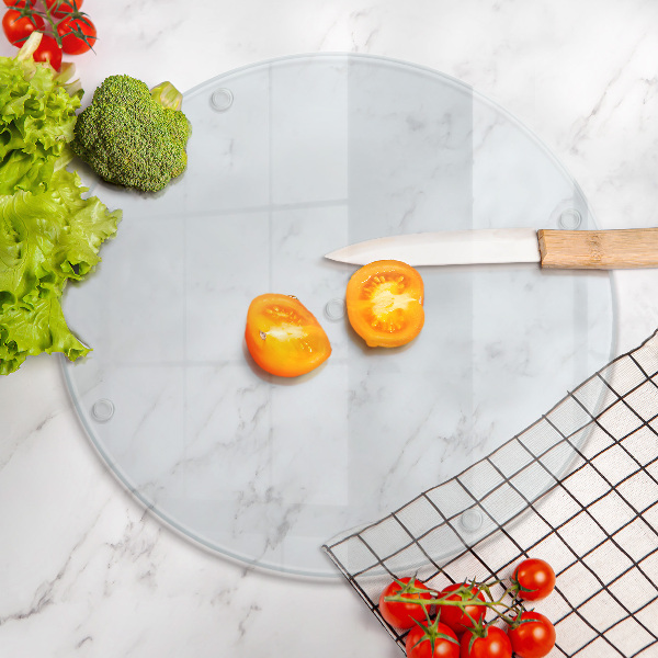 Deska do krojenia Deska do krojenia transparentna o okrągłym kształcie