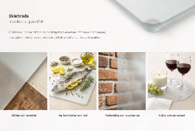 Szklana deska do krojenia okrągła, półtransparentna