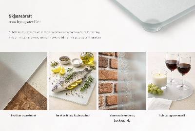 Szklana deska do krojenia Szklana deska do krojenia podwójna, półtransparentna