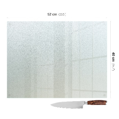 Szklana deska do krojenia Szklana deska do krojenia prostokątna, półtransparentna