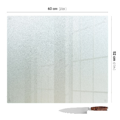 Szklana deska do krojenia Szklana deska do krojenia prostokątna, półtransparentna