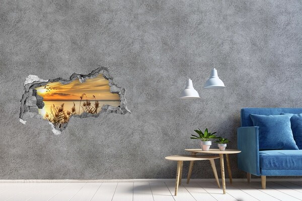 Samoprzylepna naklejka Zachód słońca nad jeziorem