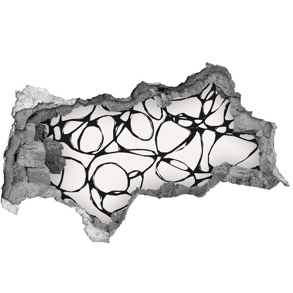 Fototapeta dziura na ścianę Abstrakcyjne wzory na ścianie