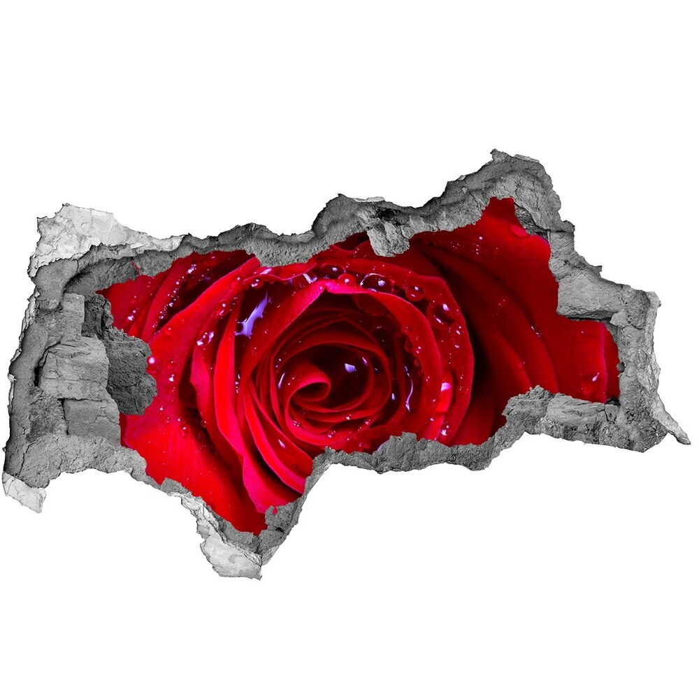 Samoprzylepna naklejka na ścianę Kwiat róży