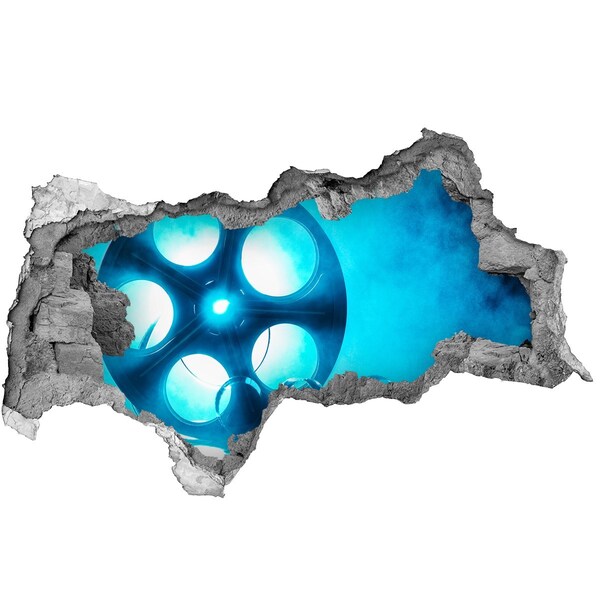 Samoprzylepna dziura na ścianę Kino w akcji