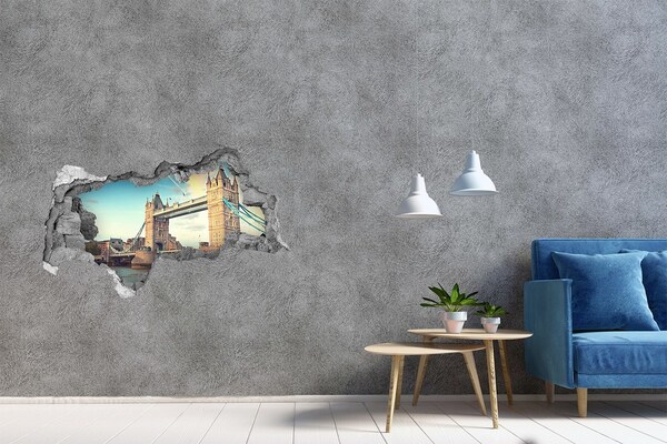 Fototapeta dziura na ścianę Most Tower Bridge w Londynie