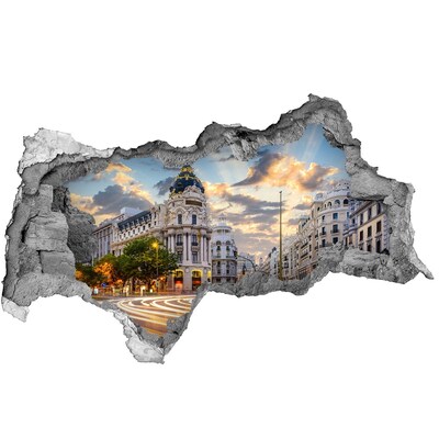 Fototapeta dziura na ścianę Madryt Hiszpania