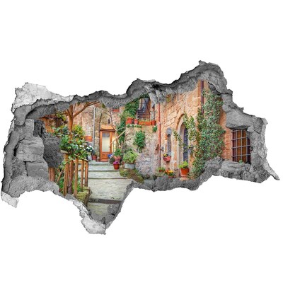 Fototapeta dziura na ścianę Urokliwe miasteczko w Toskanii