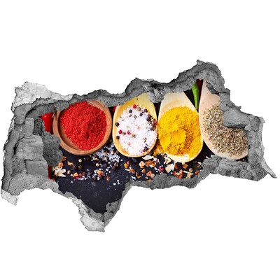 Naklejka 3D dziura na ścianę Przyprawowy raj