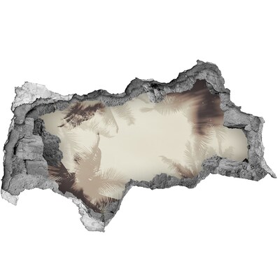 Samoprzylepna naklejka fototapeta Tropikalna oaza za ścianą