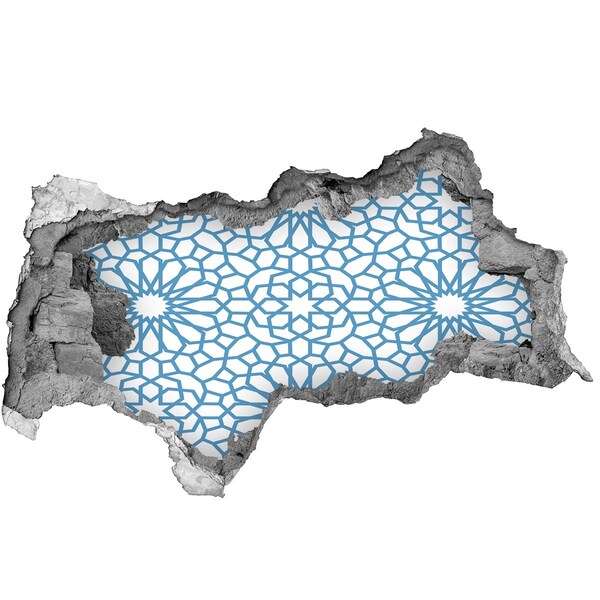 Naklejka 3D dziura na ścianę Orientalny wzór