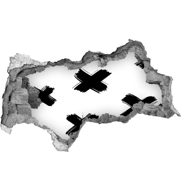 Fototapeta dziura na ścianę Stylowa dziura w ścianie