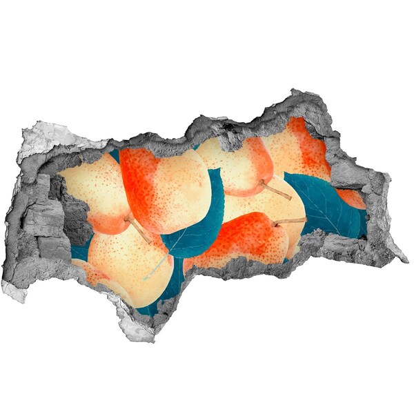 Samoprzylepna naklejka beton Owocowy raj za ścianą