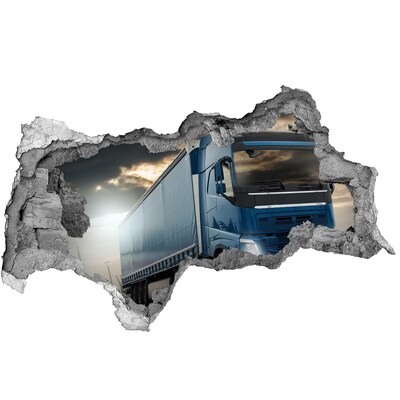 Foto zdjęcie dziura na ścianę Ciężarówka