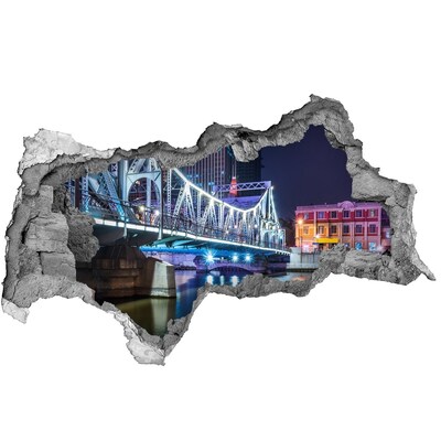 Fototapeta dziura na ścianę Most w nocnej iluminacji